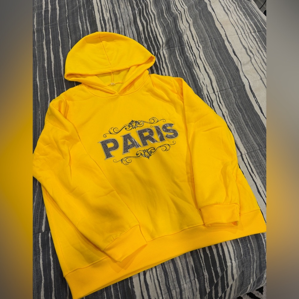 Yellow Paris Hoodie